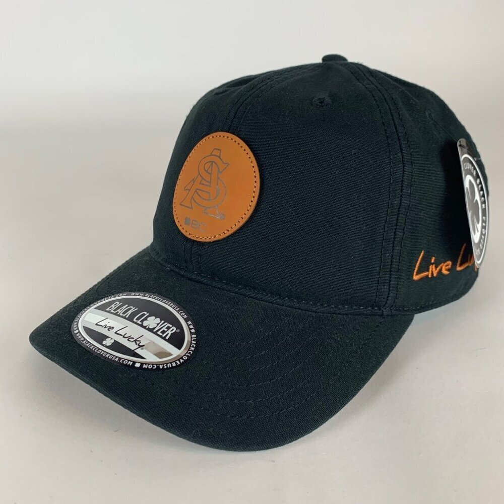 Arizona State Sun Devils NCAA Black Clover Relaxed Fit Strapback Hat New